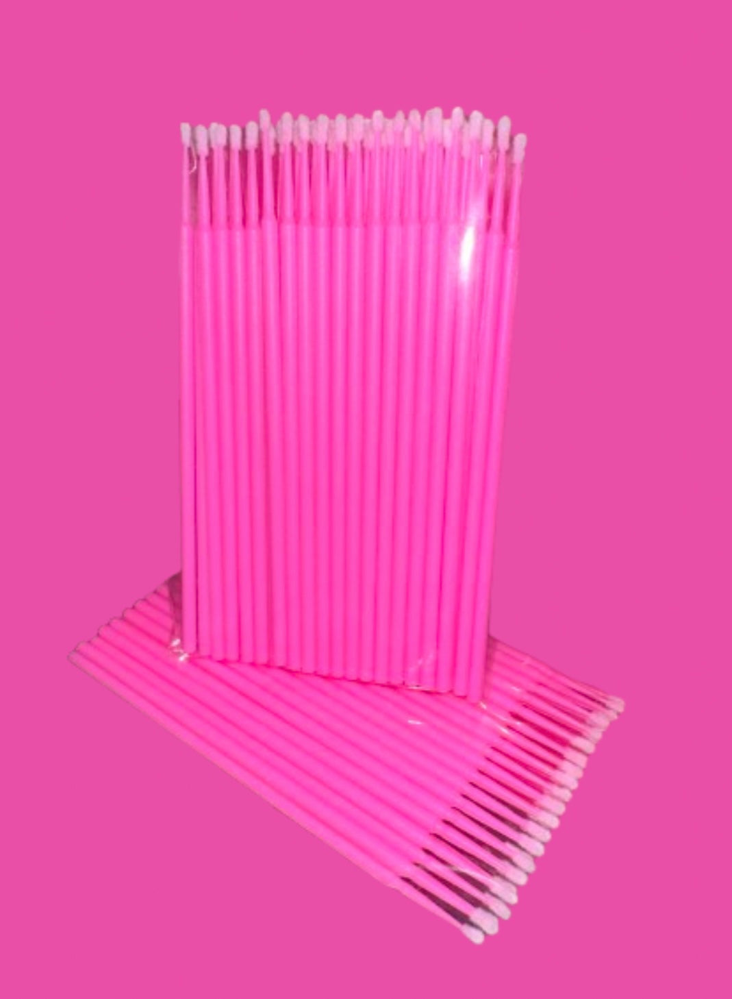 50pcs Pink Disposable Microfiber Wands