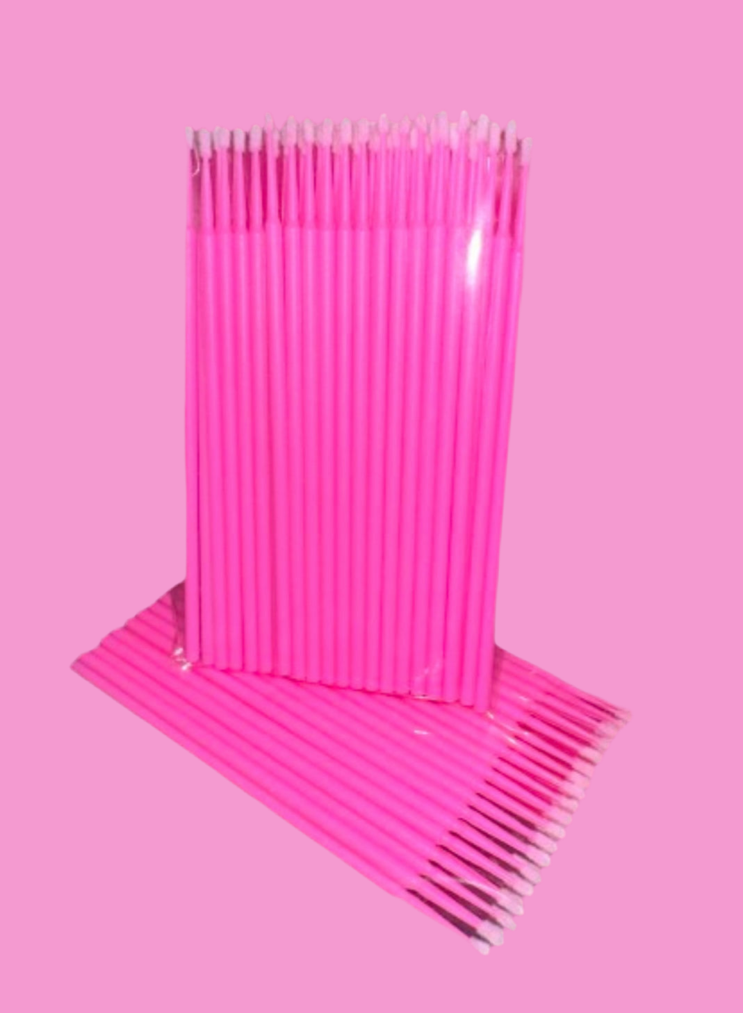 50pcs Pink Disposable Microfiber Wands